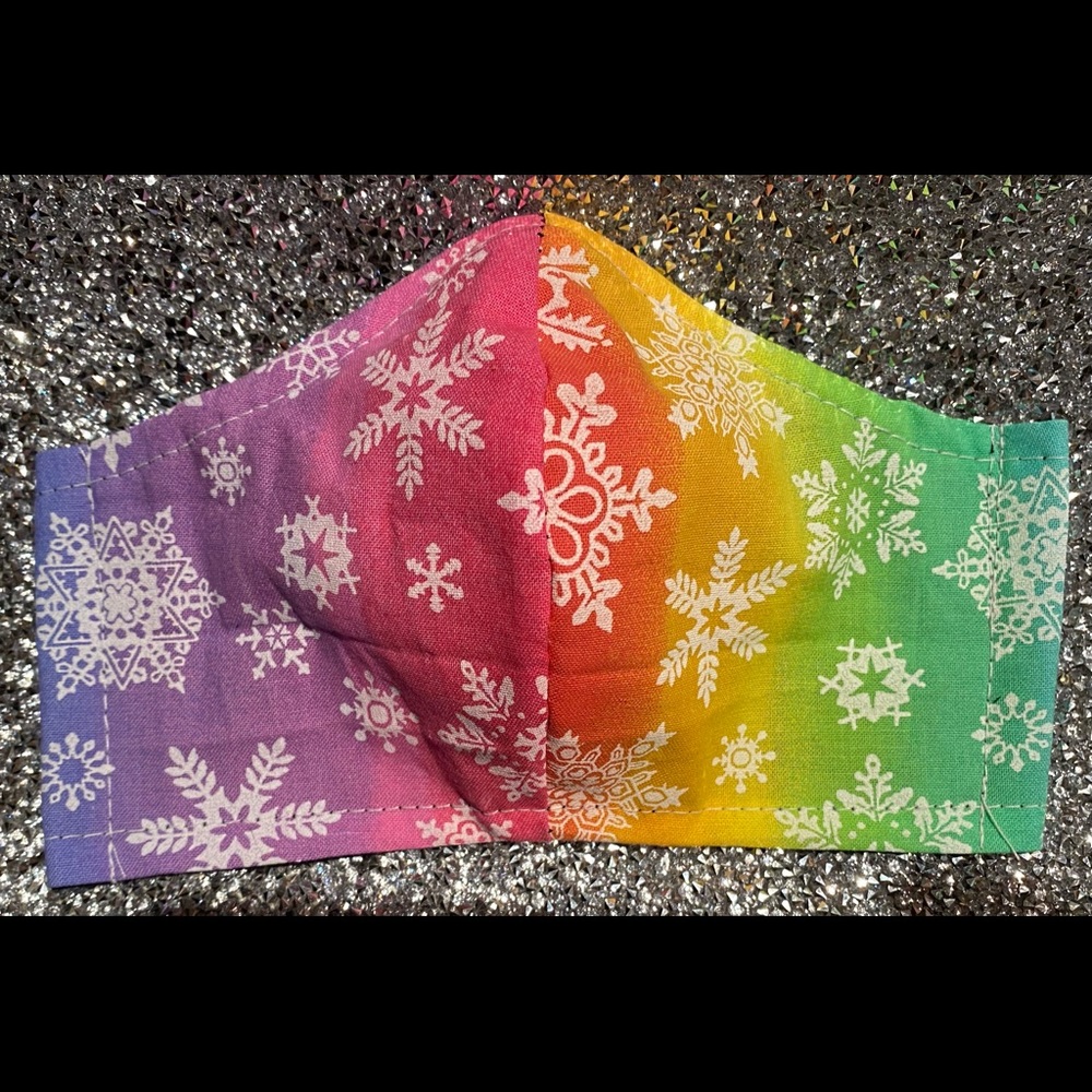 Rainbow Snowflake mask